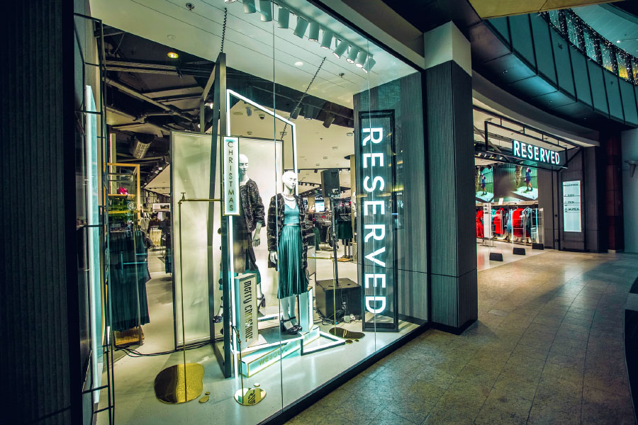 The latest world/global concept of the RESERVED showroom in Warsaw