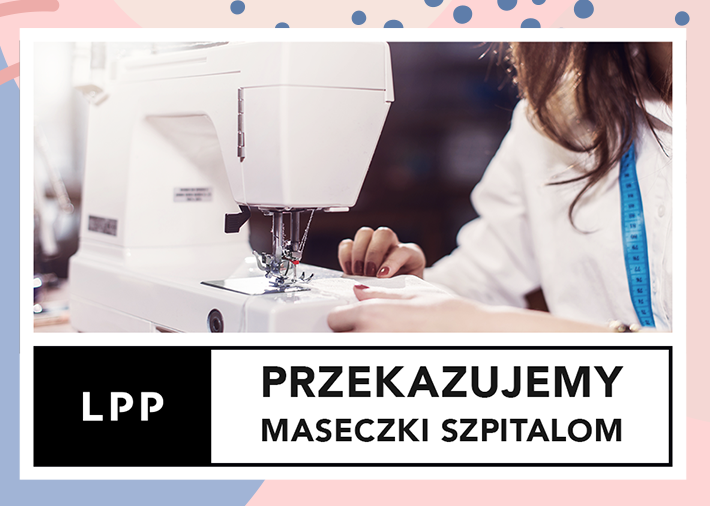 Przekazujemy maseczki szpitalom - Banner LPP
