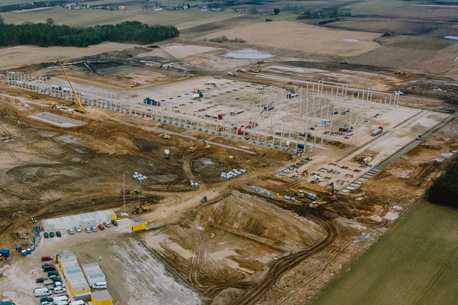 The construction of the LPP distribution centre in Brześć Kujawski gains momentum