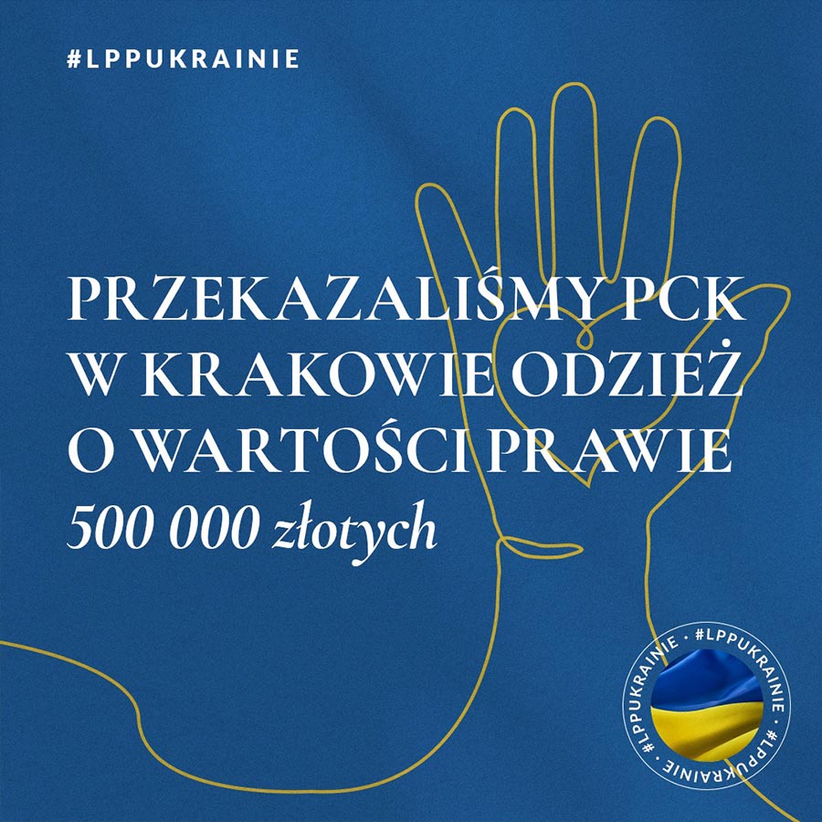 lpp sa lpp ukrainie przekazalismy pck w krakowie odziez o wartosci prawie 500 000 zlotych post image 900x900px 96ppi pl